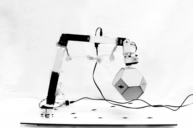 Physical prototype lifting a modular voxel