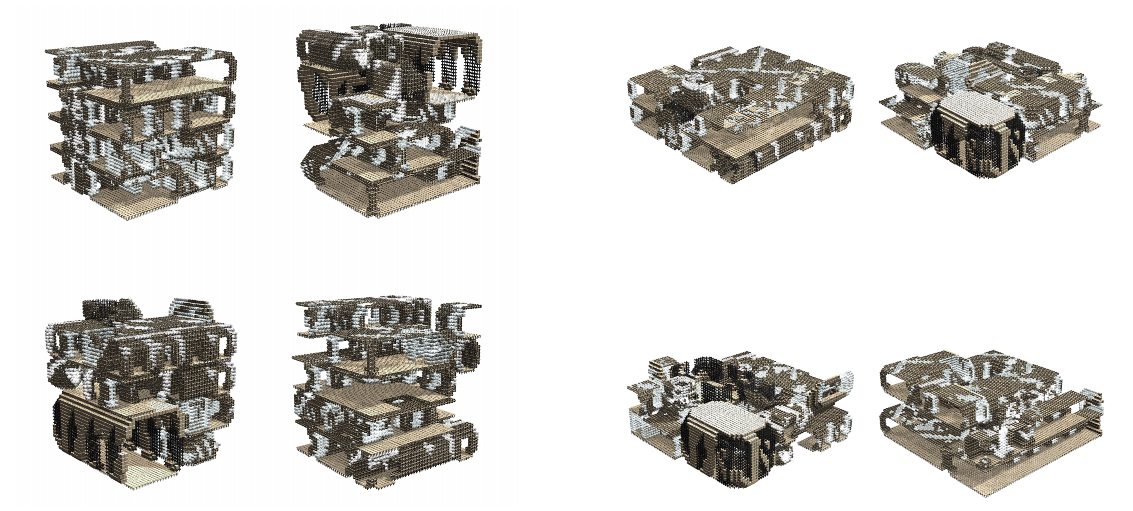 Selected spatial proposals for the modular cultural centre