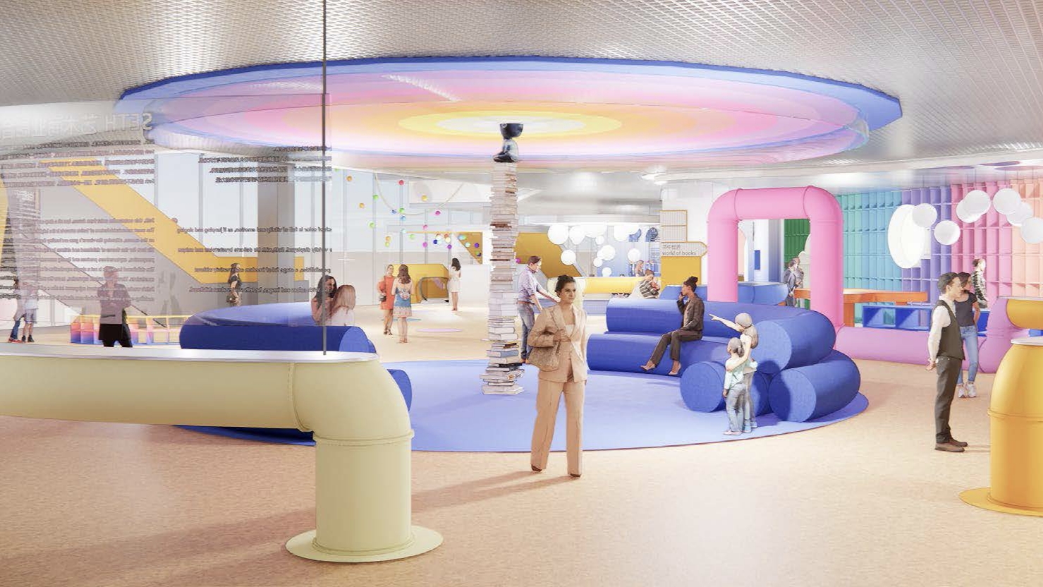 A colorful reading interior